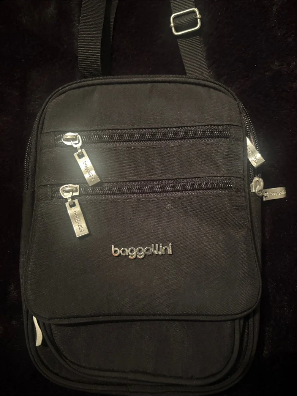 Baggallini Black Compact Crossbody Organizer